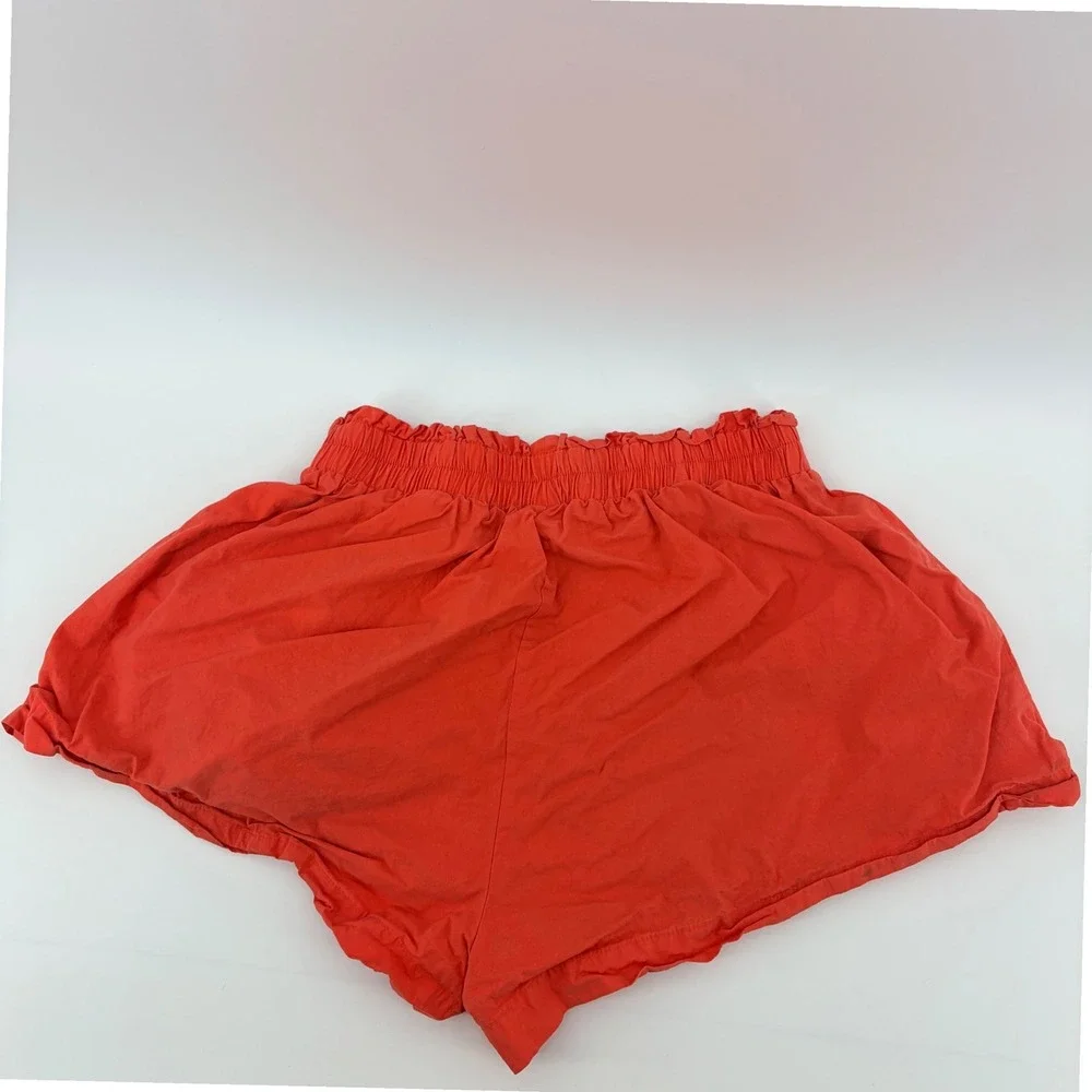 Showpo Paperbag‎ Waist Shorts Women Size 6 Red High Rise Relaxed Summer